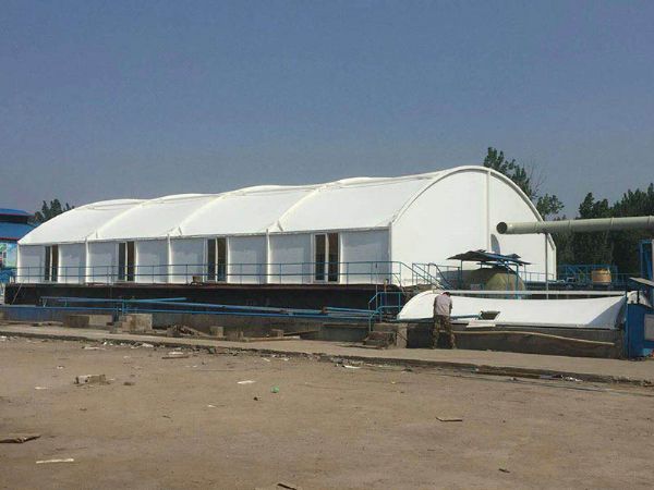 莒南膜結(jié)構(gòu)污水池加蓋